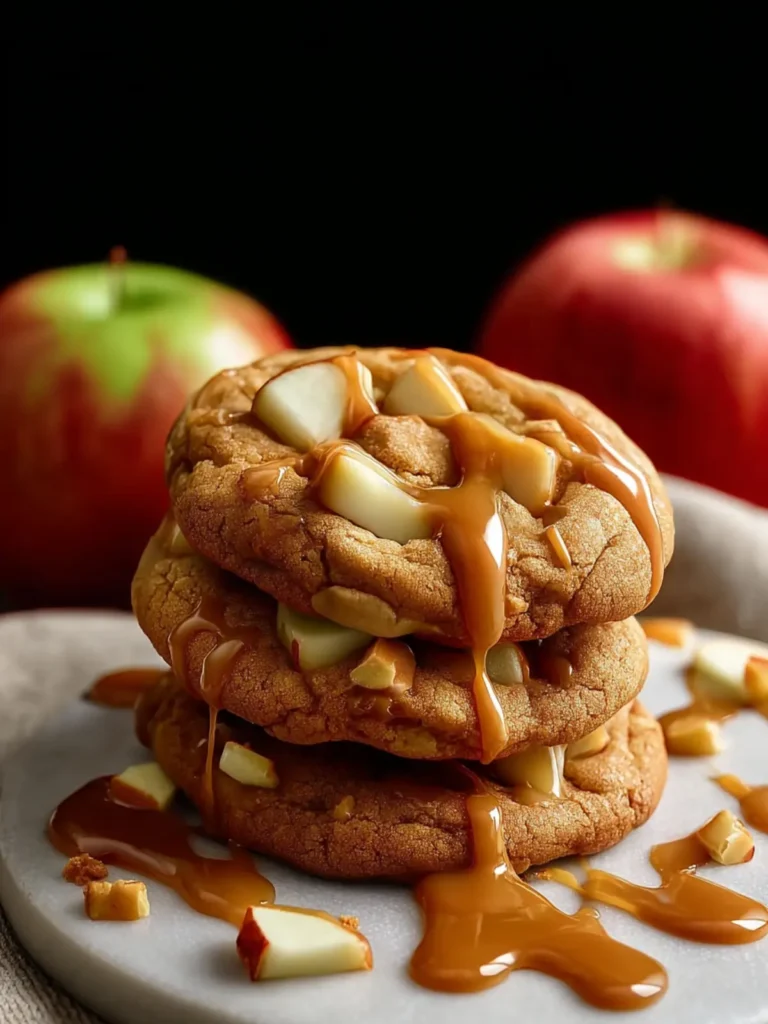 Easy Caramel Apple Cookies First Image