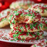 Christmas Sprinkle Cake Mix Cookies First Image