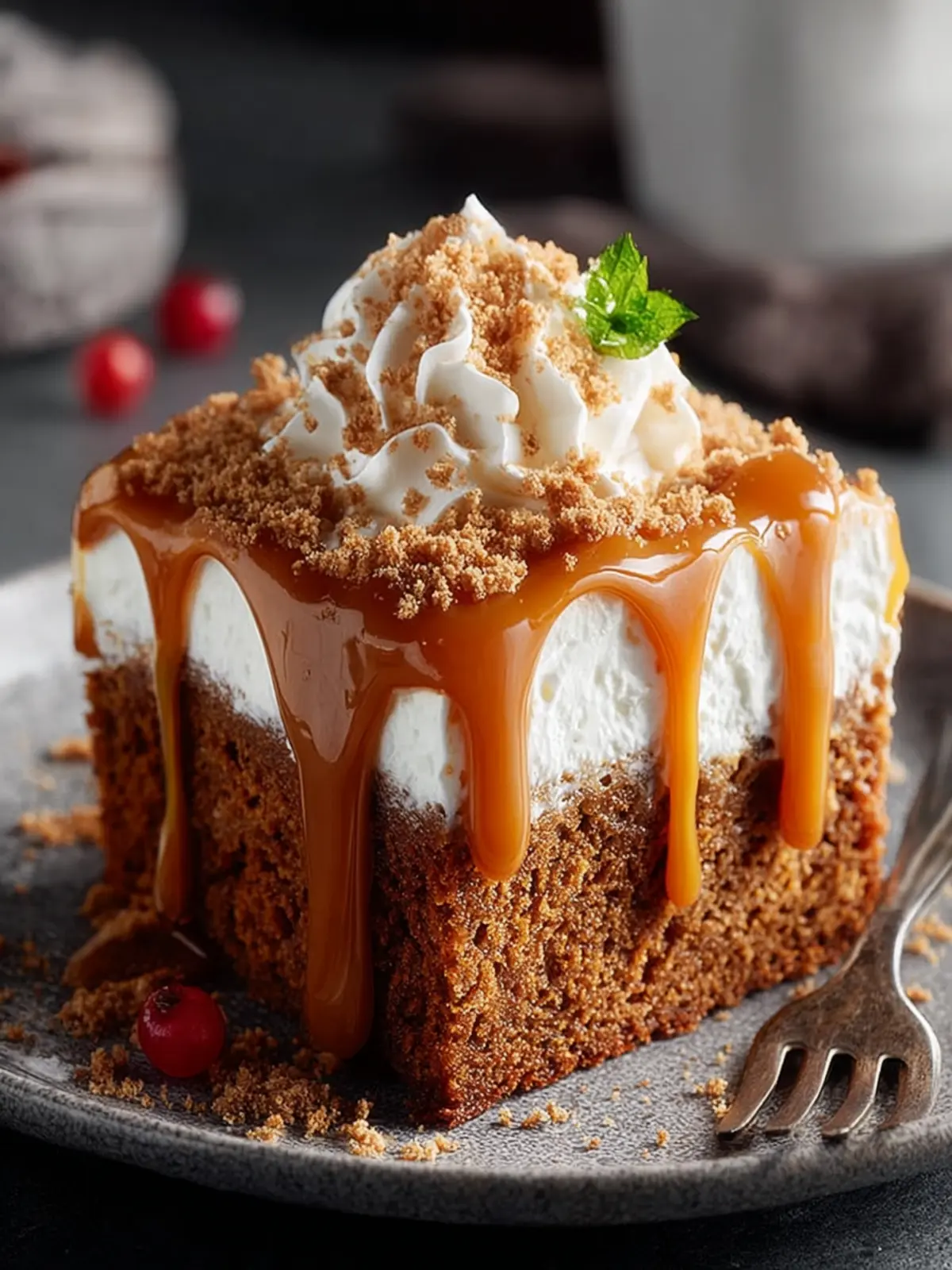 Gingerbread Poke Cake First Image