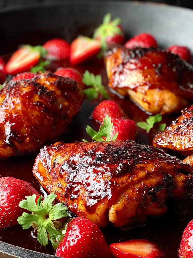 Barbecued Strawberry Chicken First Image