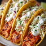 Best Air Fryer Salmon Tacos with Zesty Slaw – So Flavorful! First Image