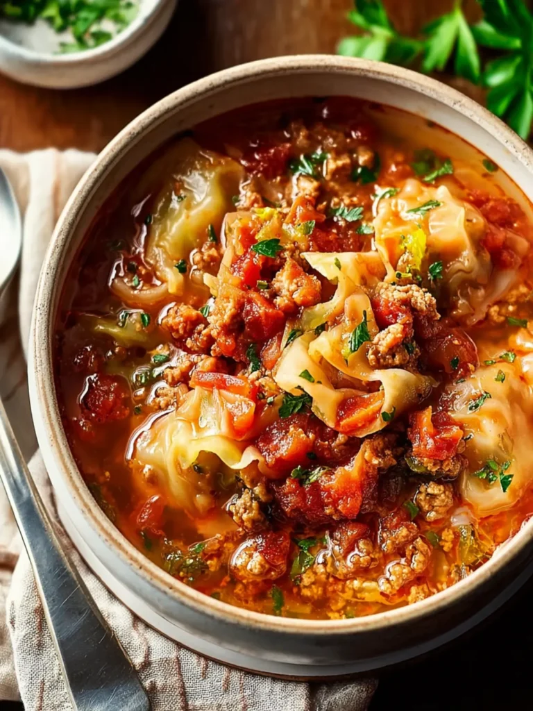 Cozy Cabbage Roll Soup Recipe for Ultimate Comfort First Image