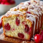 Cherry Almond Poppy Seed Quick Bread First Image