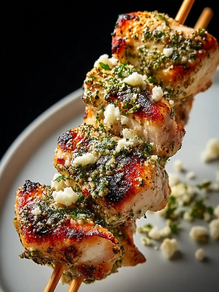 Irresistible Ranch Garlic Parmesan Chicken Skewers Recipe First Image