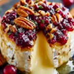 Easy Cranberry Pecan Baked Brie First Image