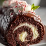Decadent Chocolate Peppermint Roll Cake in Just 3 Steps First Image