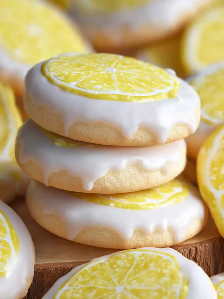 Glazed Soft Lemon Cookies First Image