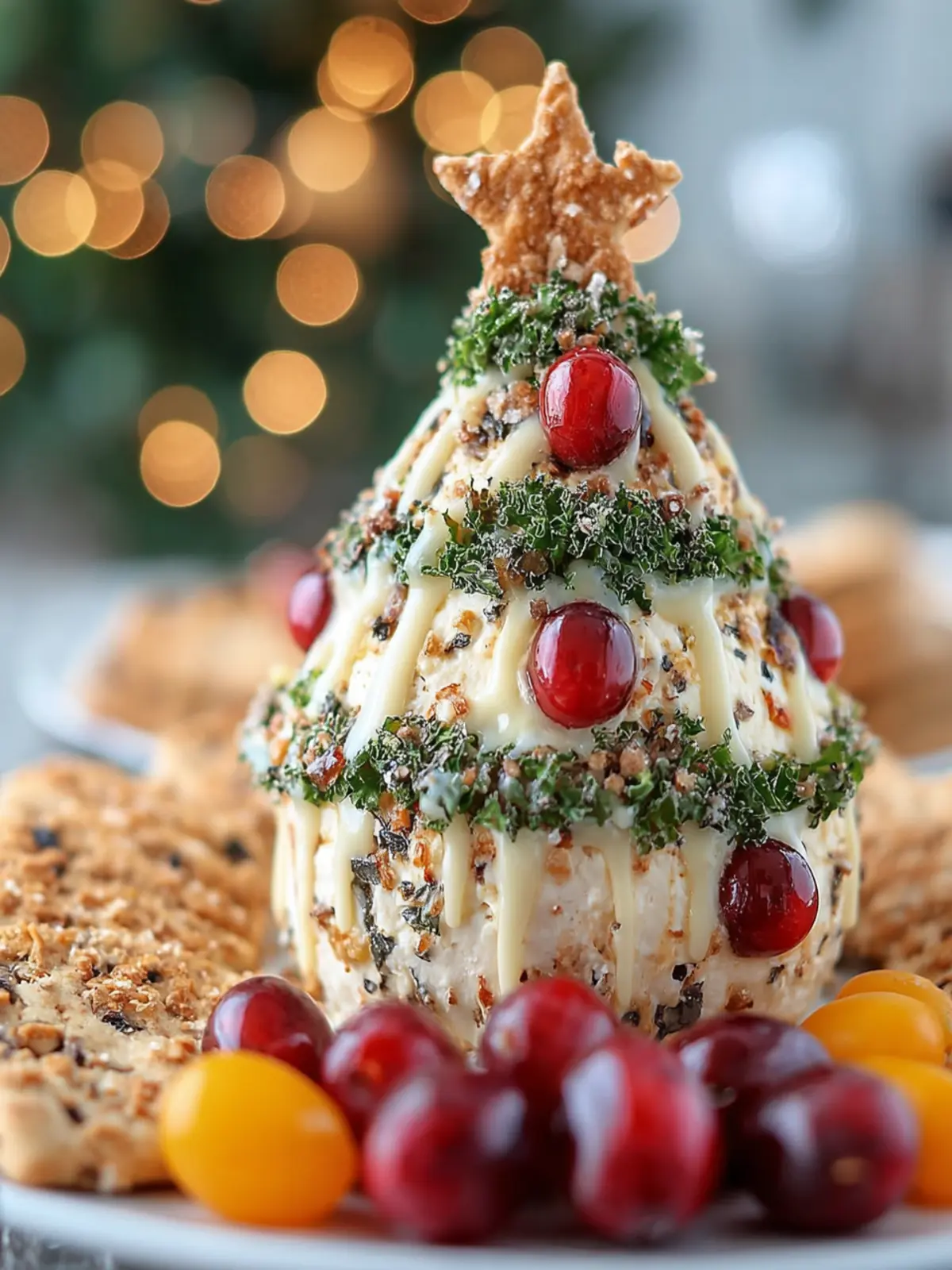Christmas Tree Cheese Ball First Image