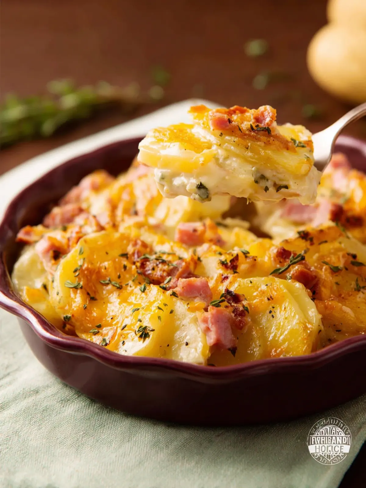 Crock Pot Scalloped Potatoes and Ham First Image