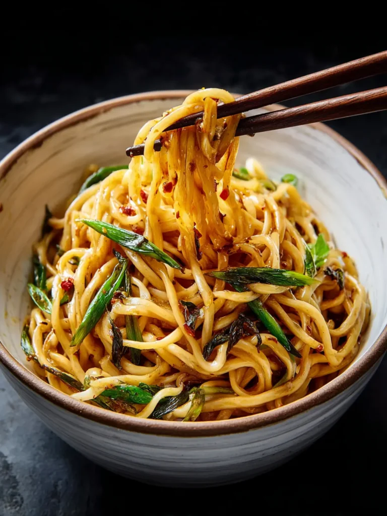 Scallion Oil Noodles (葱油拌面): The Simplest, Tastiest Chinese Noodle Dish Ever First Image