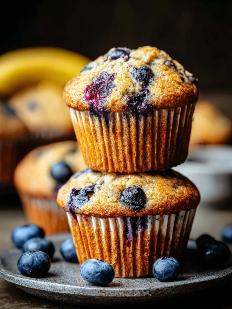 Irresistible Banana Blueberry Muffins Recipe to Savor First Image