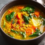 Turmeric Lentil Vegetable Soup Recipe First Image