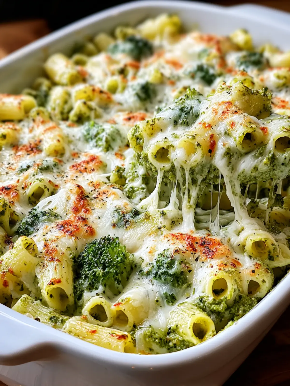 Irresistible Kale Pesto Baked Pasta Recipe for Cheesy Bliss First Image