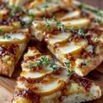 Irresistible Spiced Pear and Brie Flatbread Pizza Recipe First Image