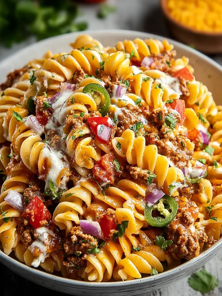 Flavorful Taco Pasta Salad: A Fiesta on Your Plate First Image