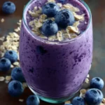 Blueberry Oatmeal Protein Smoothie First Image
