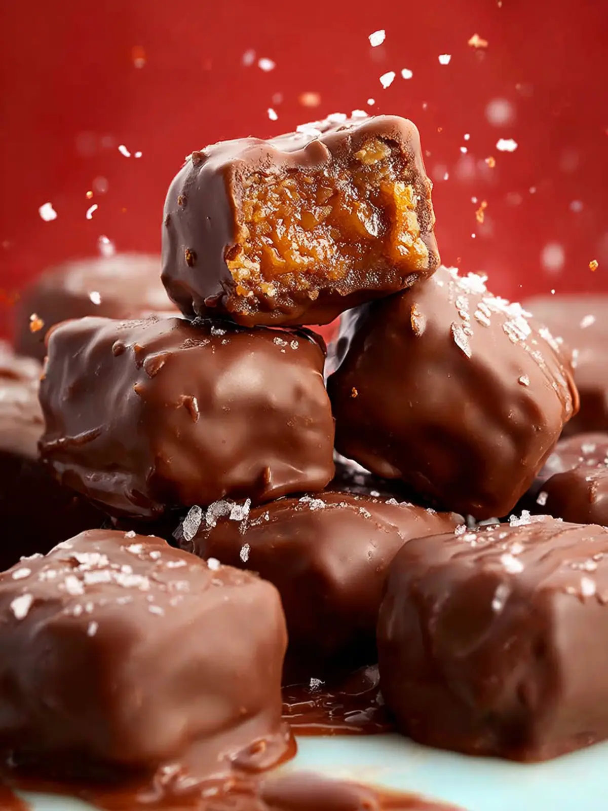 Chocolate Dipped Date Caramels First Image