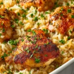 Creamy Baked Chicken and Rice Casserole First Image