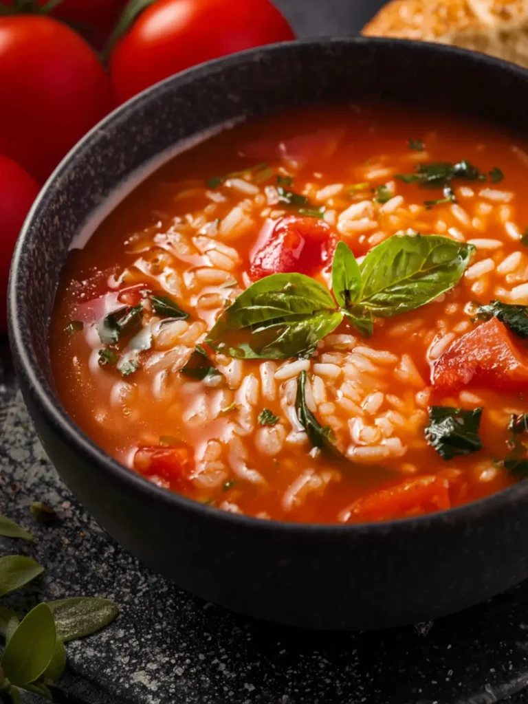 Tomato Rice Soup First Image