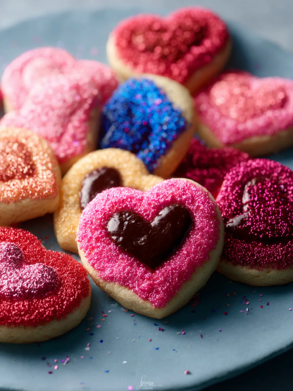 Sparkle Sweetheart Cookies First Image
