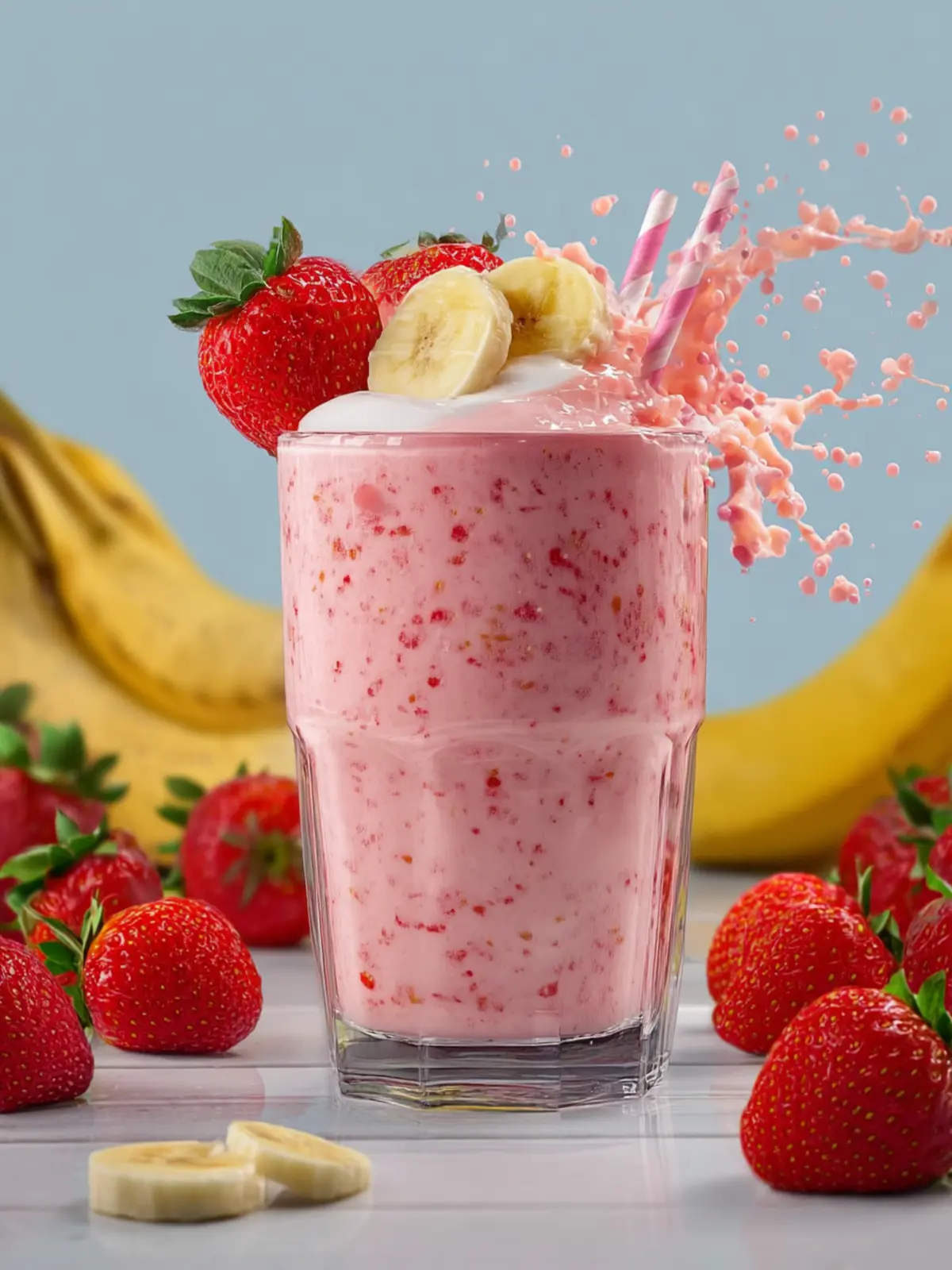Strawberry Banana Yogurt Smoothie First Image