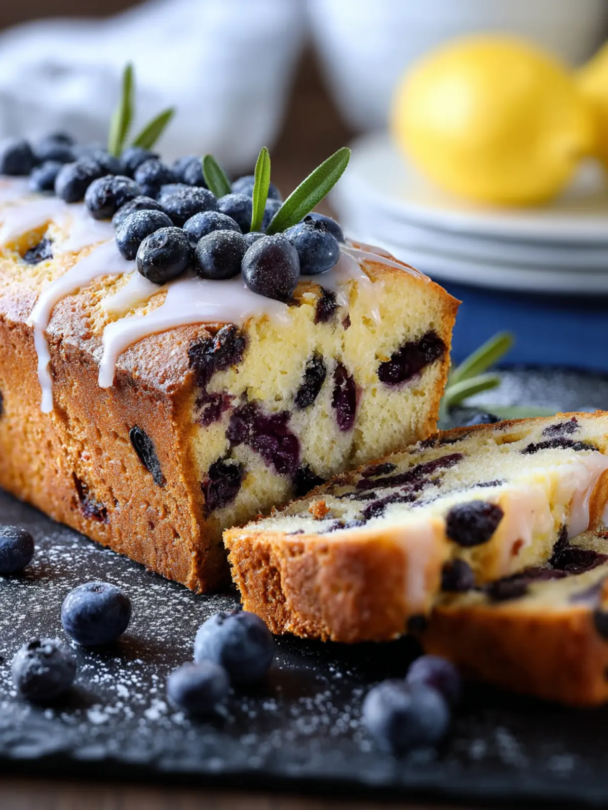 Lemon Blueberry Bread First Image