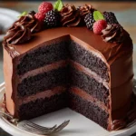Decadent Double Chocolate Layer Cake Recipe to Indulge In First Image