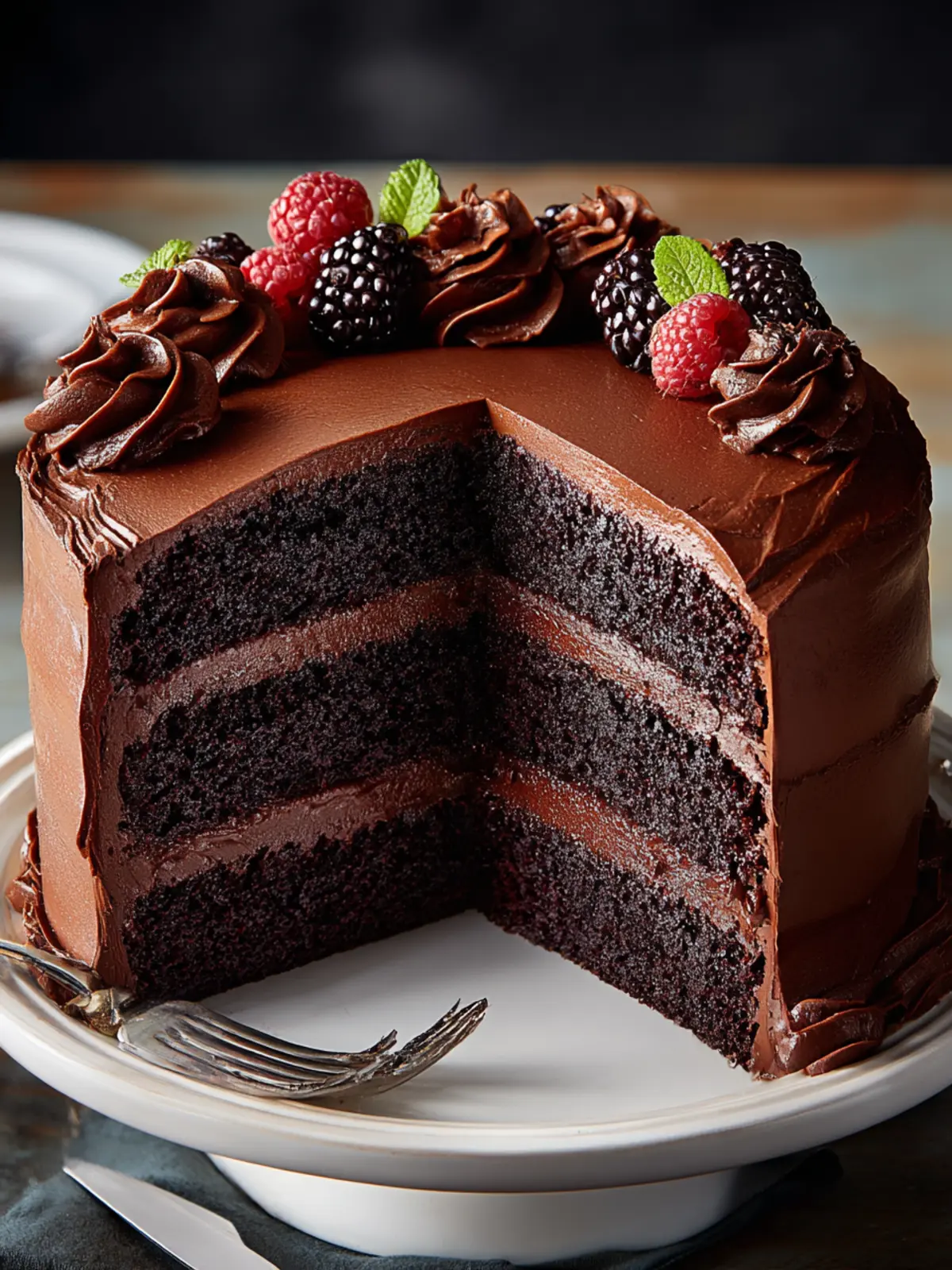 Decadent Double Chocolate Layer Cake Recipe to Indulge In First Image