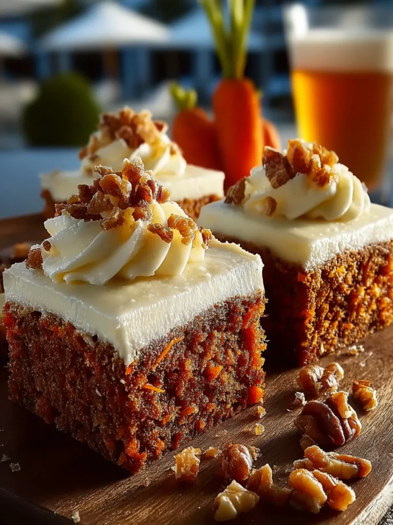 Decadent Carrot Cake Bars with Cream Cheese Frosting First Image