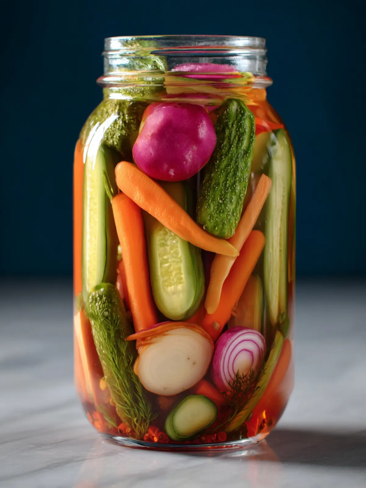 How to make quick pickled vegetables First Image