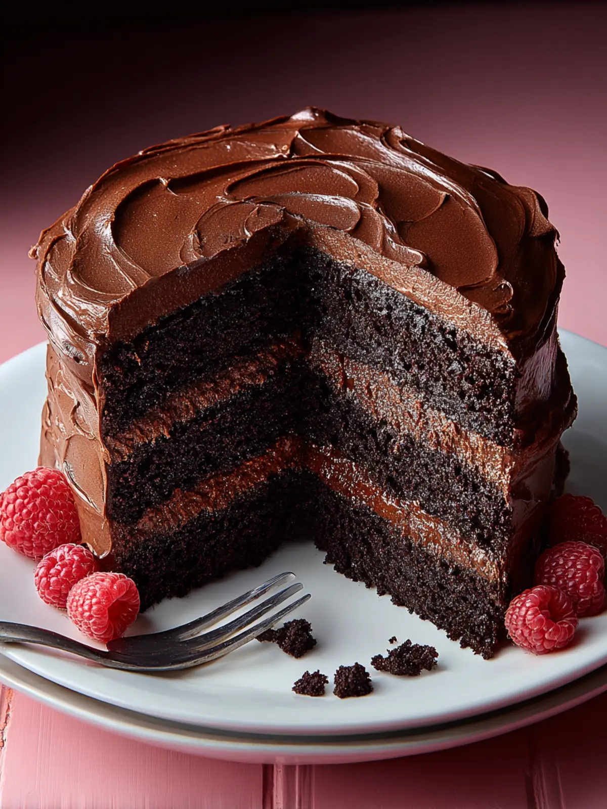 Decadent Double Chocolate Layer Cake Recipe to Indulge In First Image