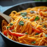Irresistible Vegan Roasted Pepper Pasta Bake Recipe First Image