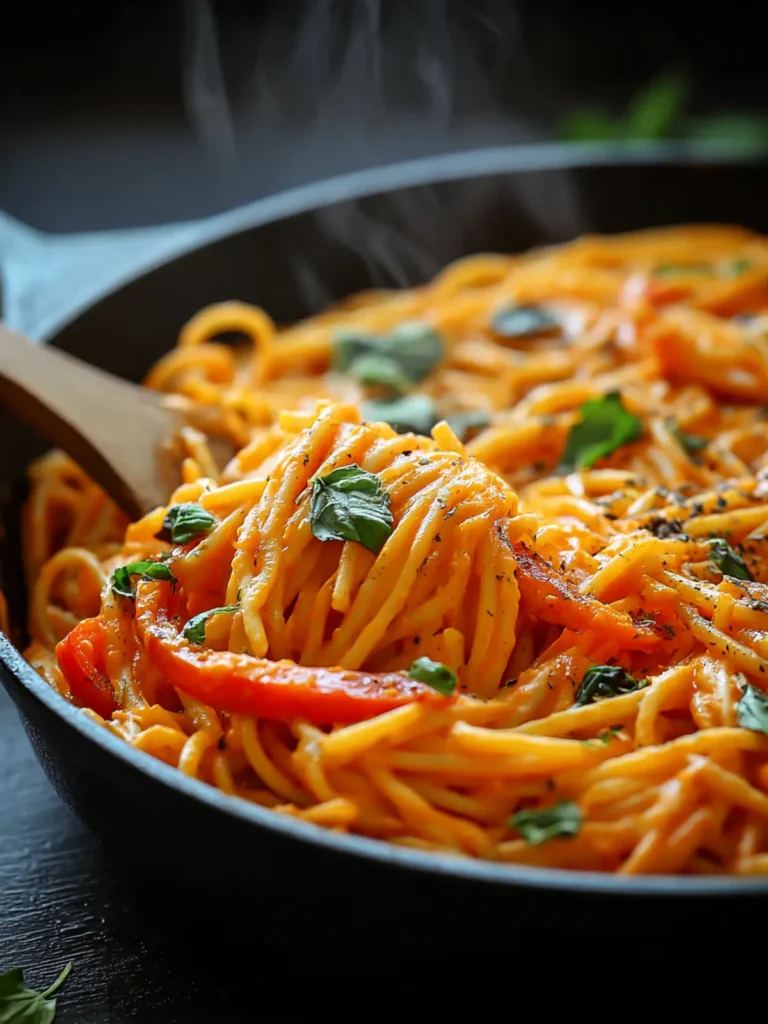 Irresistible Vegan Roasted Pepper Pasta Bake Recipe First Image