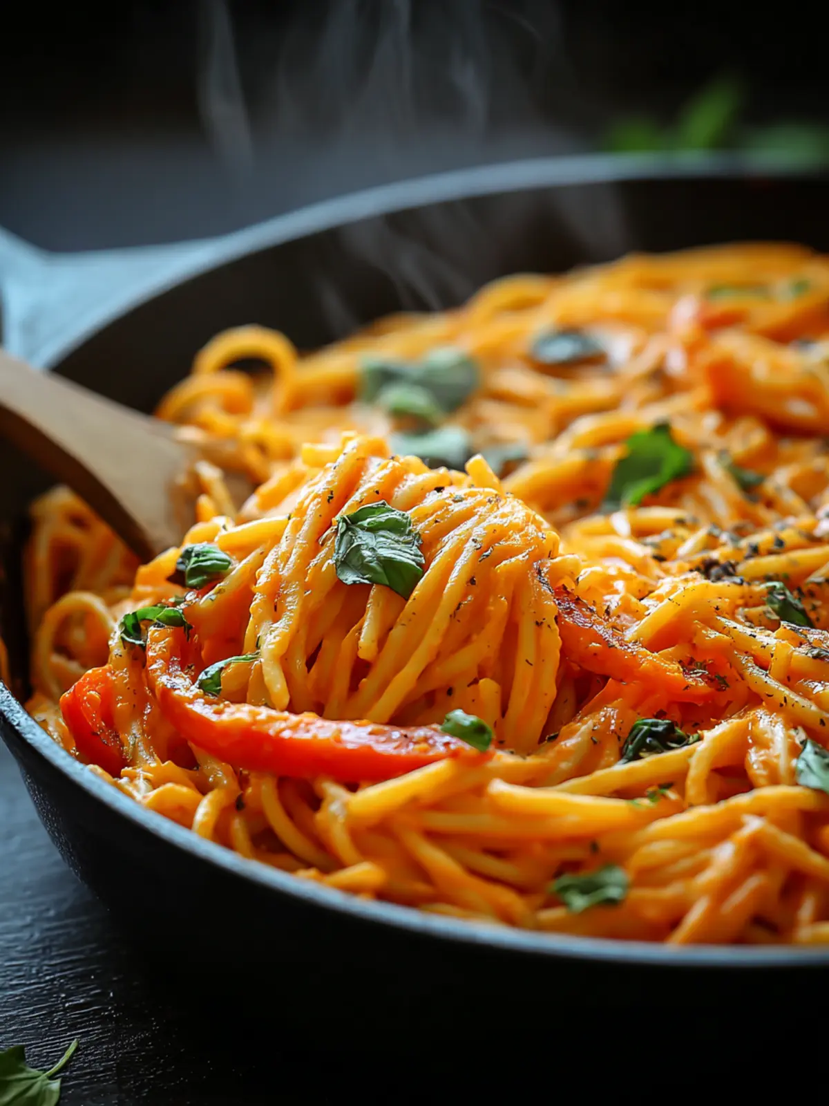 Irresistible Vegan Roasted Pepper Pasta Bake Recipe First Image