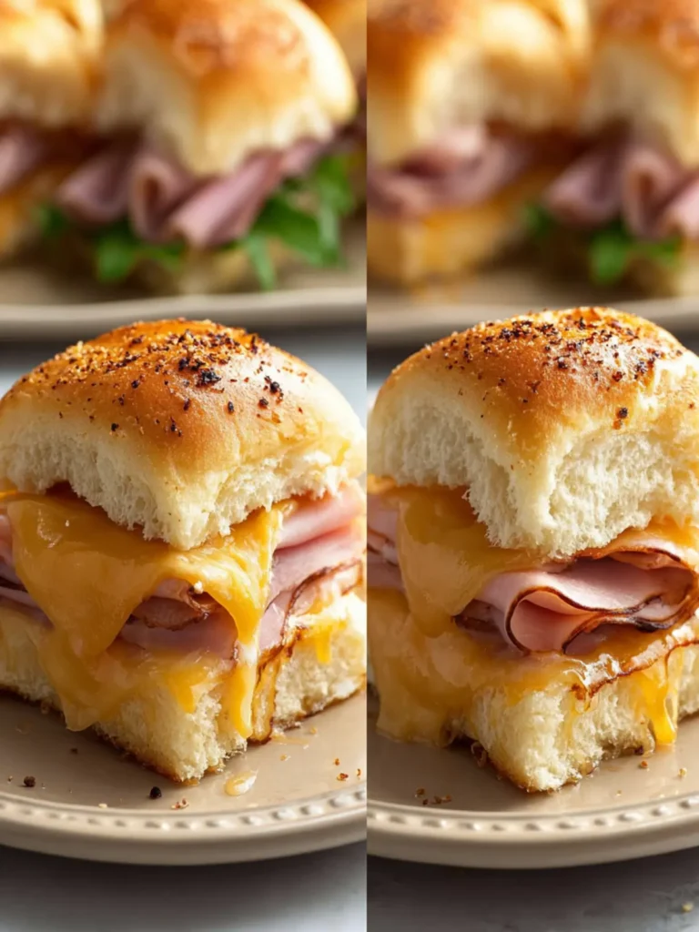 Baked Ham and Cheese Sliders First Image