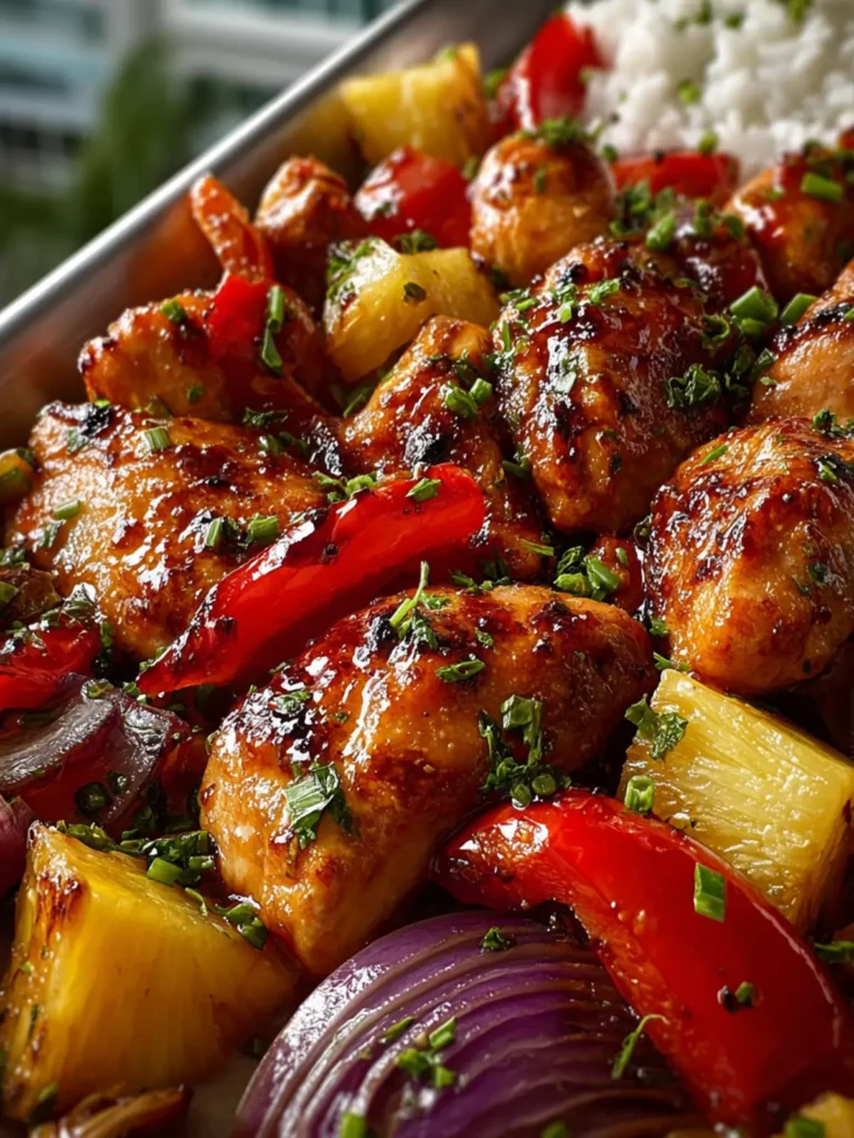 Hawaiian Chicken Sheet Pan First Image