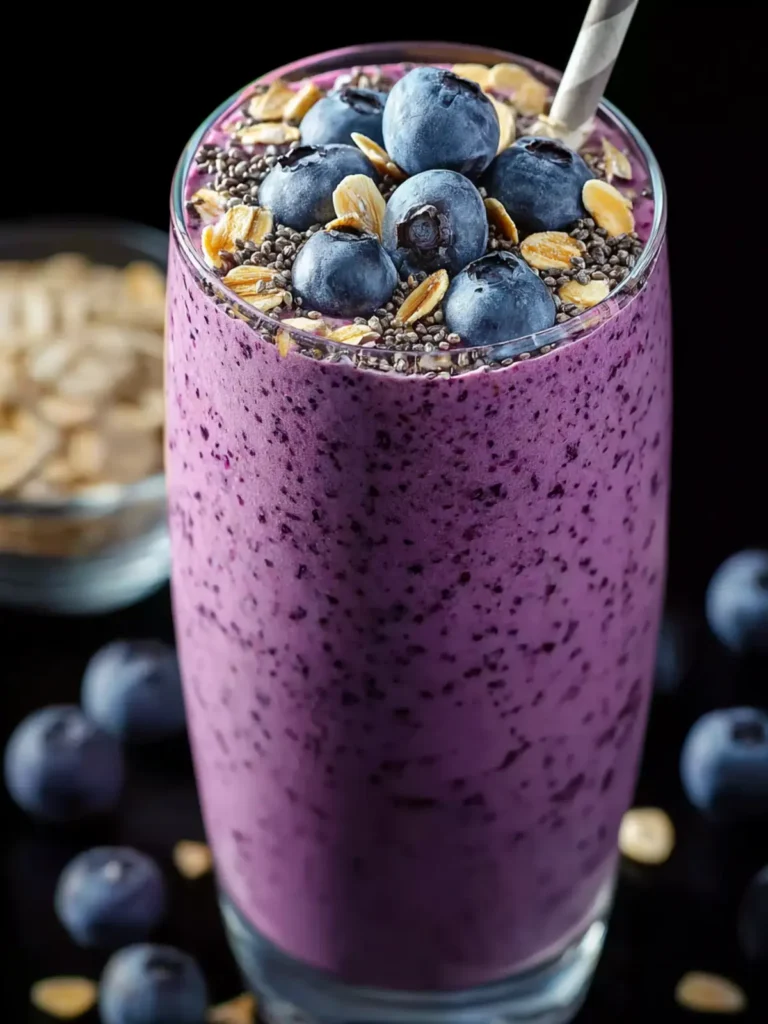 Blueberry Oatmeal Smoothie: An Incredible Ultimate Recipe First Image