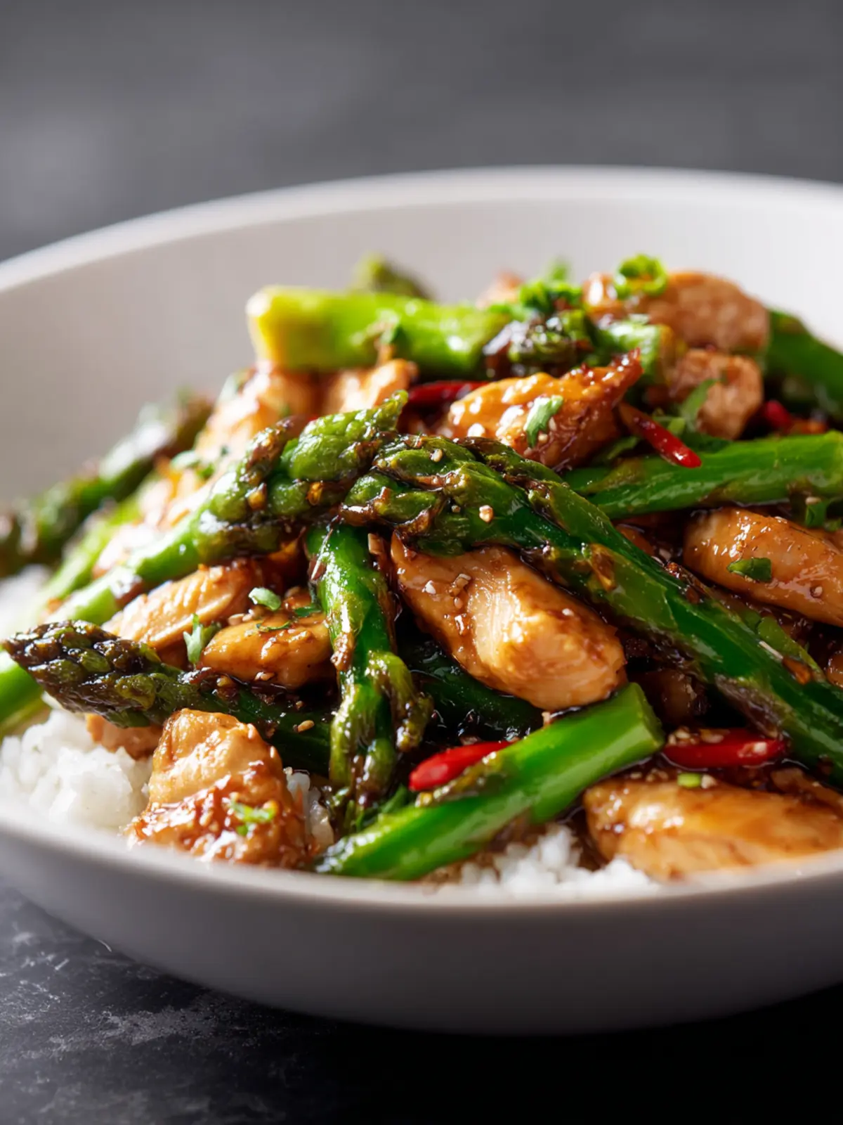 Chicken Asparagus Stir Fry First Image