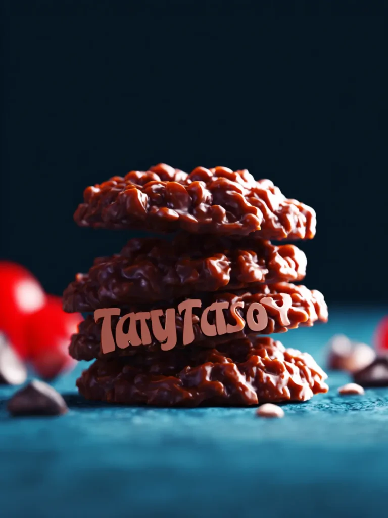 Chocolate Oatmeal No Bake Cookies Recipe First Image