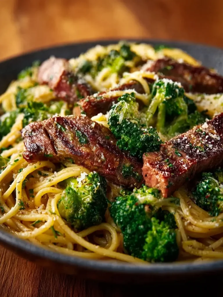 Cowboy Butter Steak Broccoli Linguine First Image