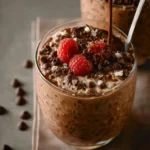 Healthy Chocolate Overnight Oats First Image