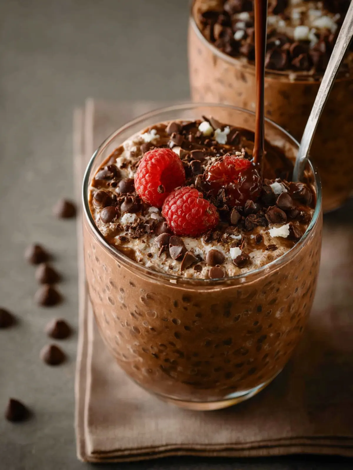 Healthy Chocolate Overnight Oats First Image