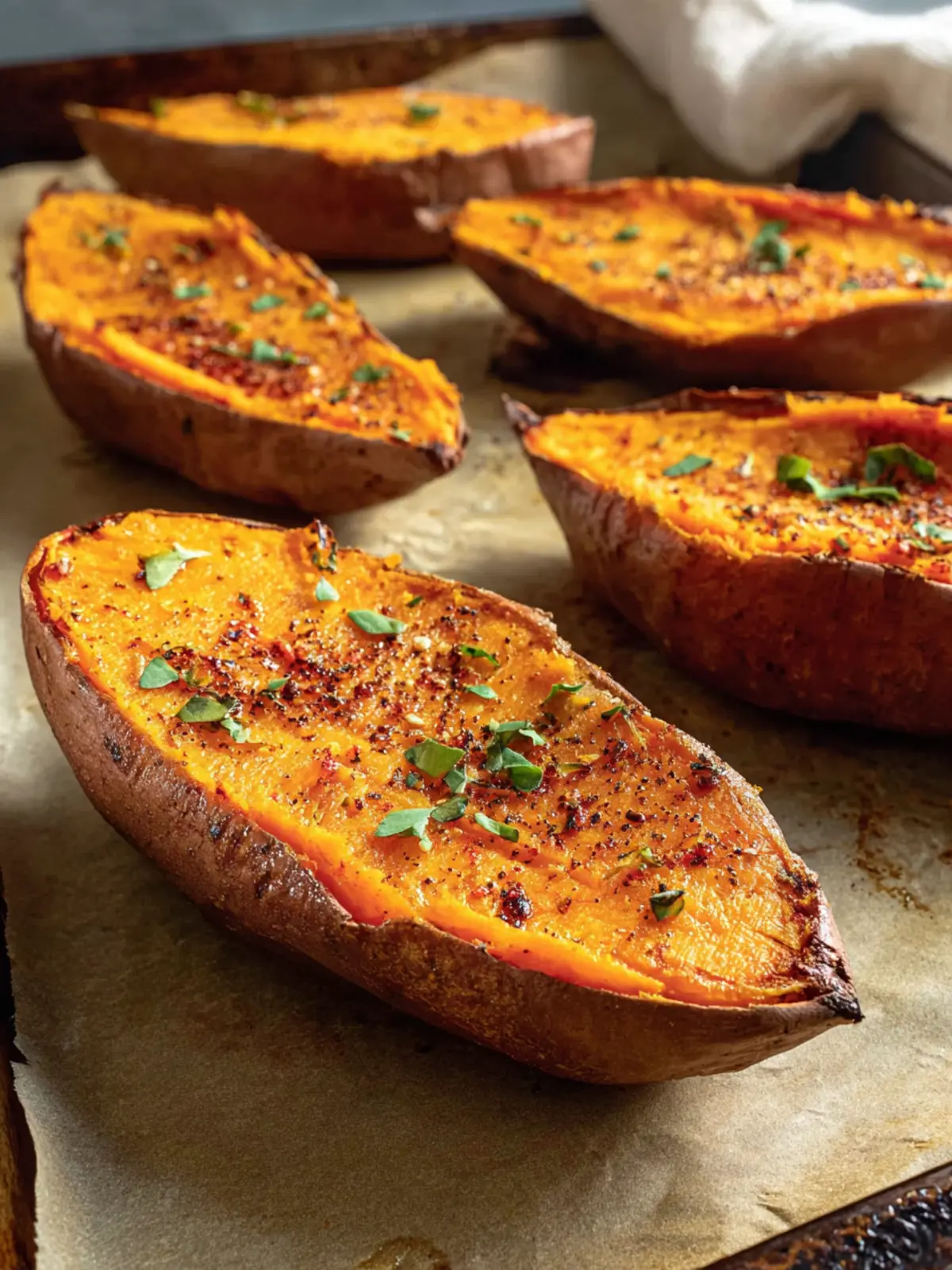 Perfect Roasted Sweet Potato Halves, Oven Baked First Image