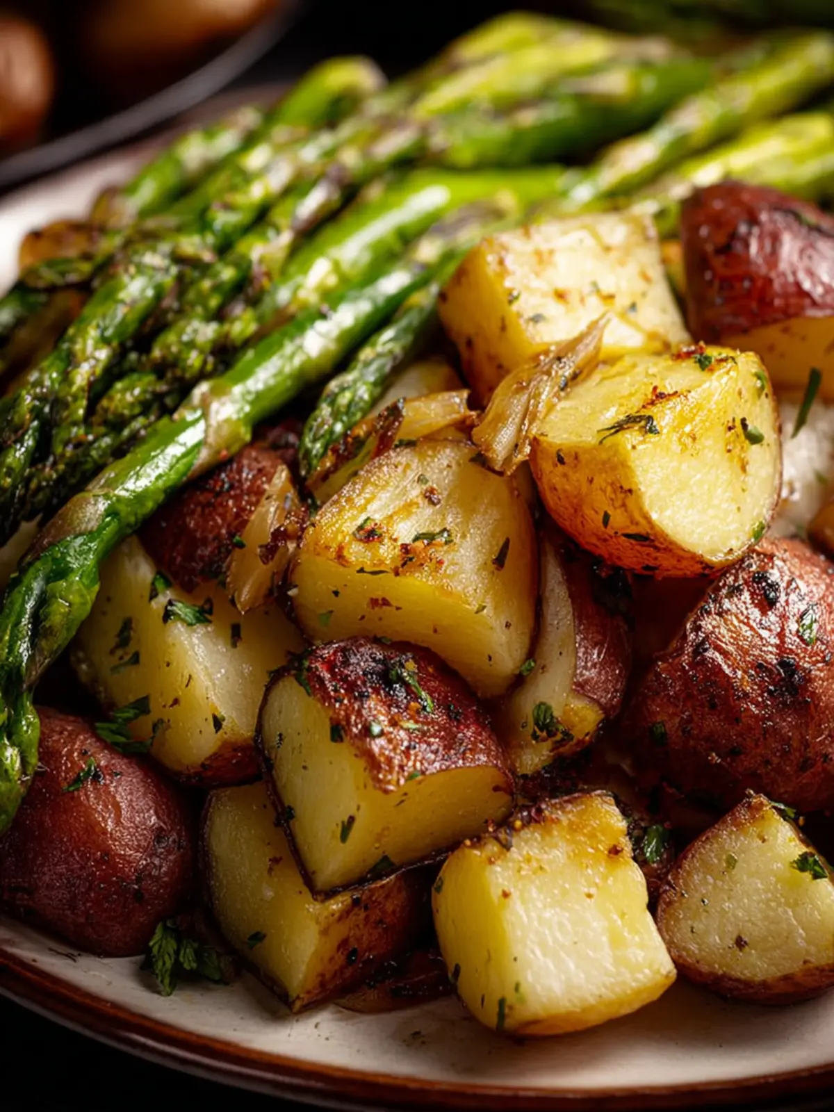 Roasted Potatoes Asparagus First Image