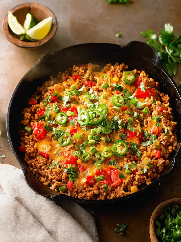 Tex-Mex Ground Turkey and Rice Skillet First Image