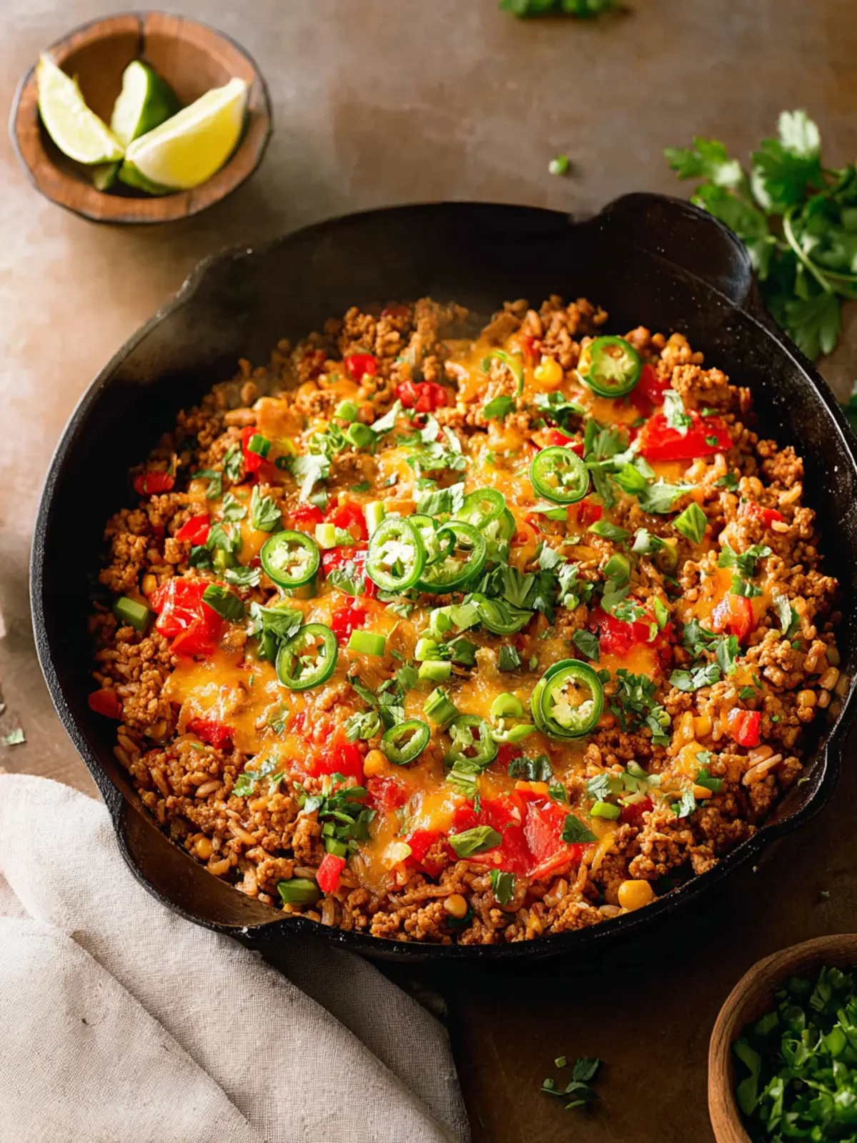 Tex-Mex Ground Turkey and Rice Skillet First Image