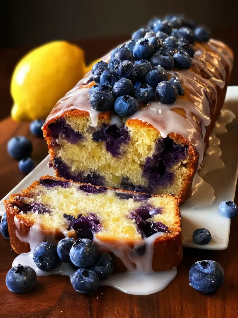blueberry lemon loaf cake First Image