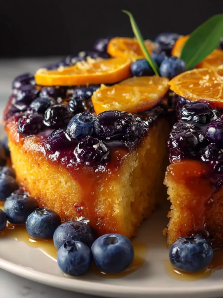 blueberry orange upside down cake First Image
