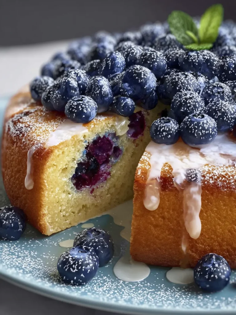 blueberry yogurt cake First Image