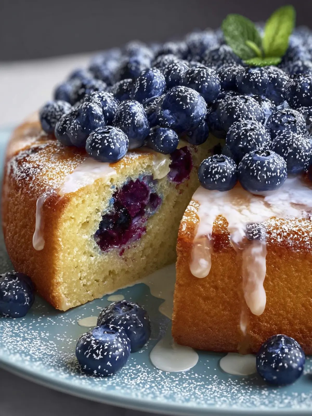 blueberry yogurt cake First Image